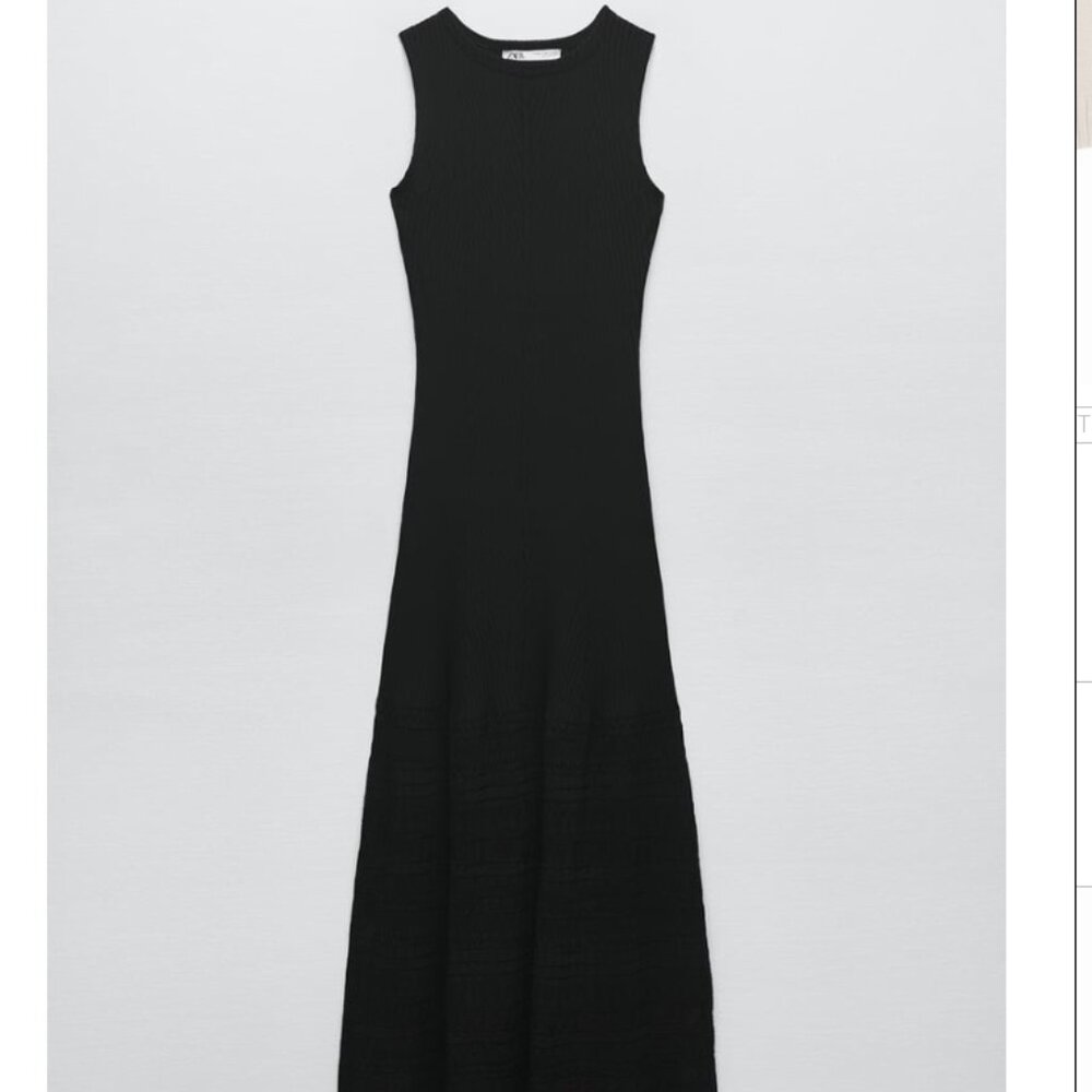 NWT Zara Pointelle Knit Dress Small